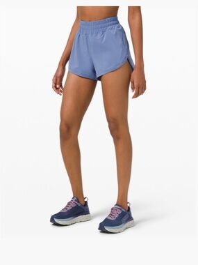 Lululemon Track That High Rise 3 Inch Short, Water Drop, Size 8